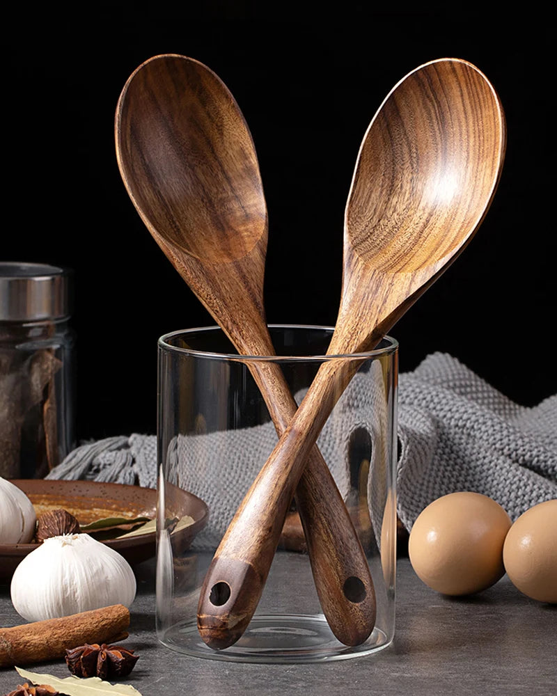 BalmyDays Acacia Wood Serving Spoons