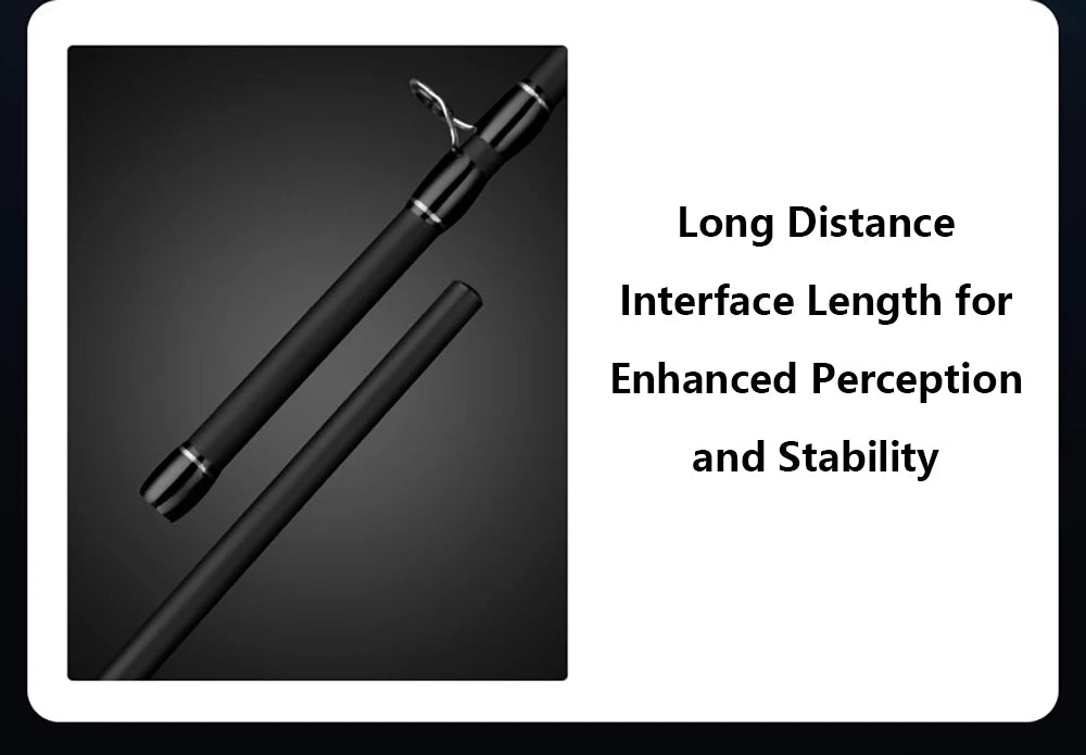 Carbon Fishing Rod with Two Tips — 1.8, 2.1 or 2.4 m