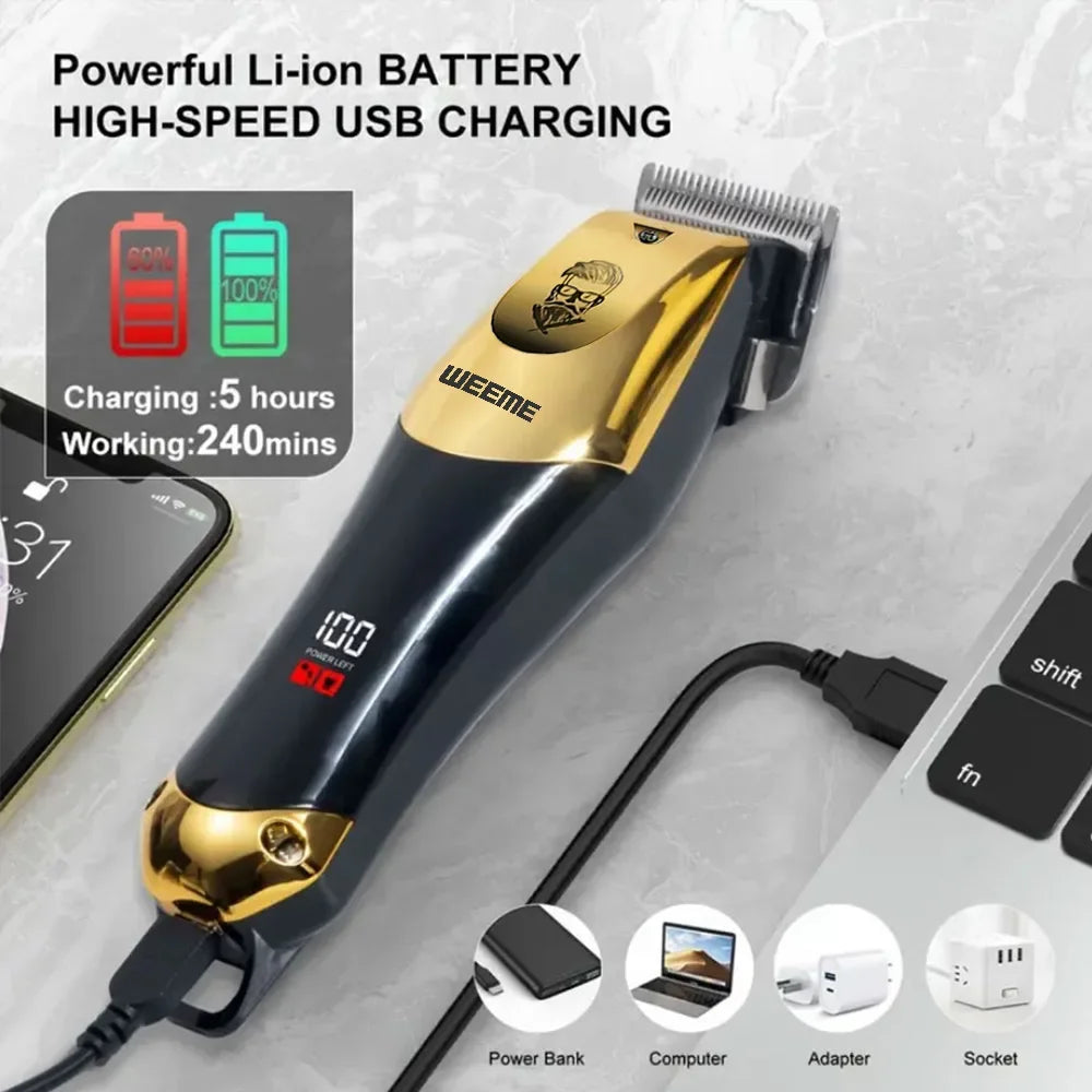 Vintage-Style Rechargeable Hair Trimmer