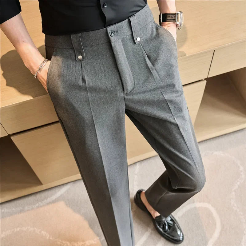 Men's Smart-Casual Stretch Dress Pants