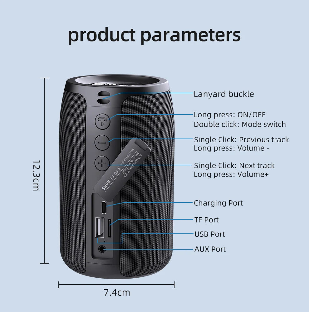 ZEALOT S32 Portable Bluetooth Speaker