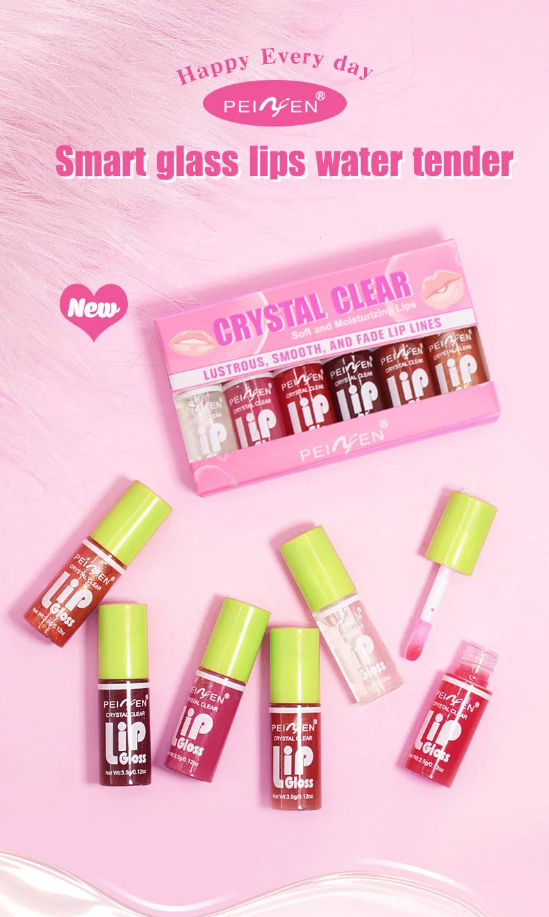 Mirror-Shine Lip Gloss – 6-Piece Set