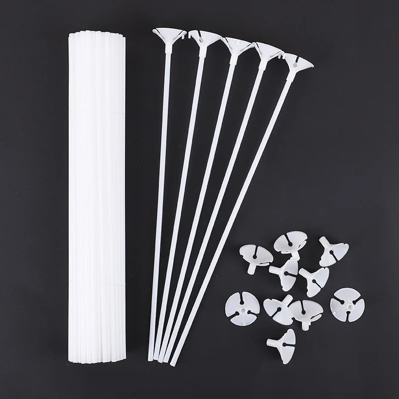31 cm Plastic Balloon Sticks & Cups