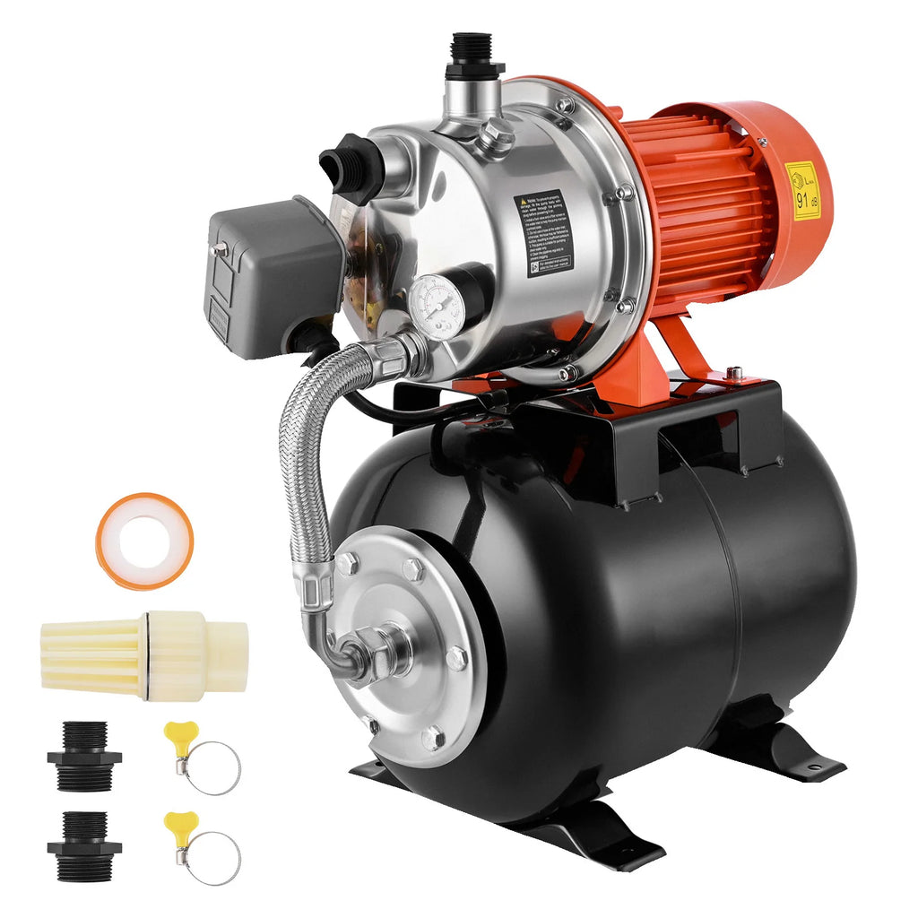 SucceBuy 120V Shallow Well Pump with Pressure Tank