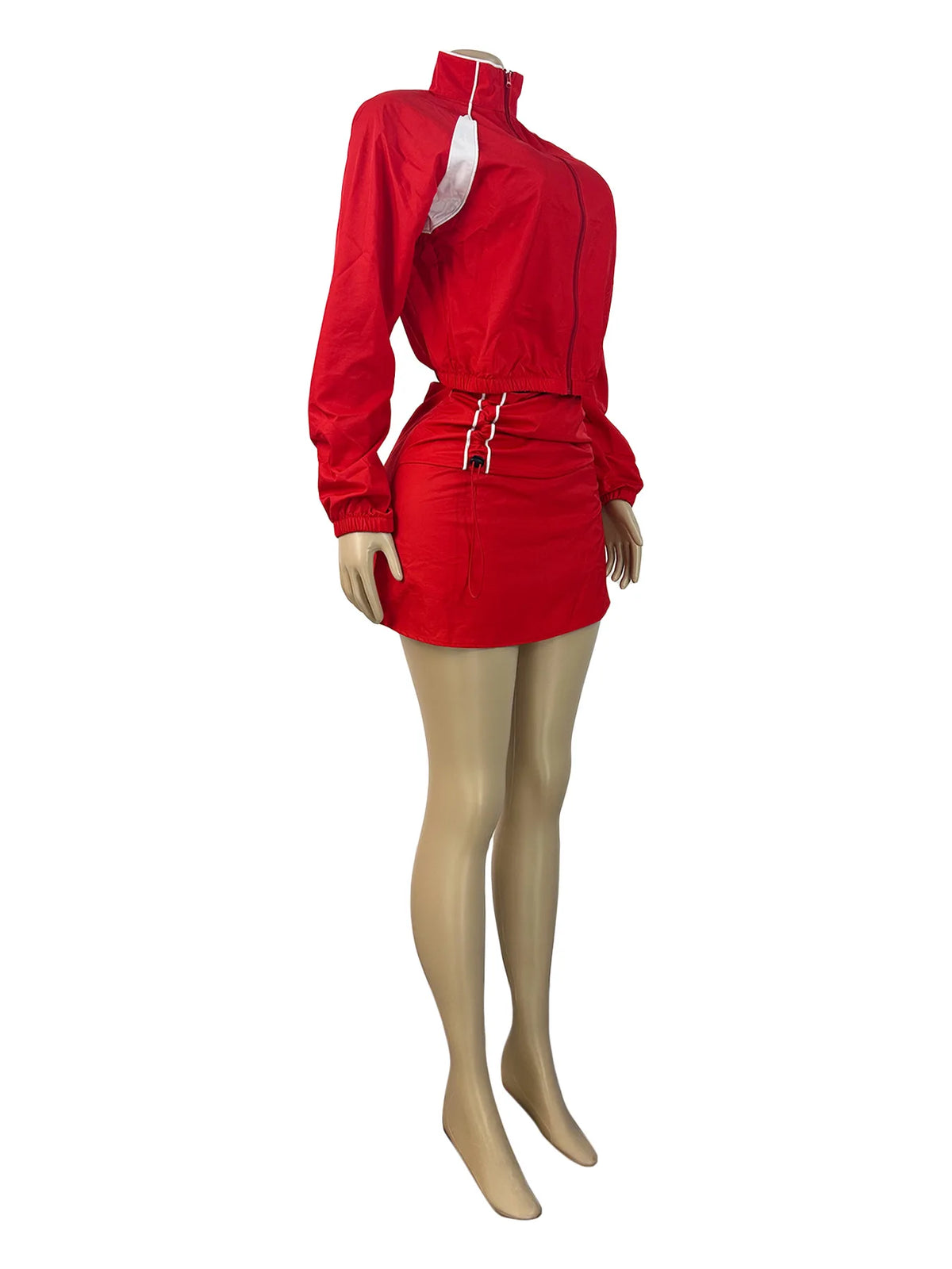 Long-Sleeve Top & Mini Skirt Set