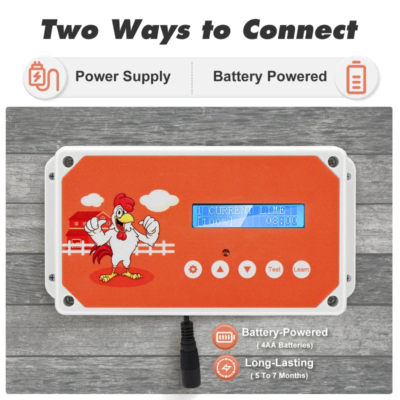Automatic Chicken Coop Door Opener — Door Not Included