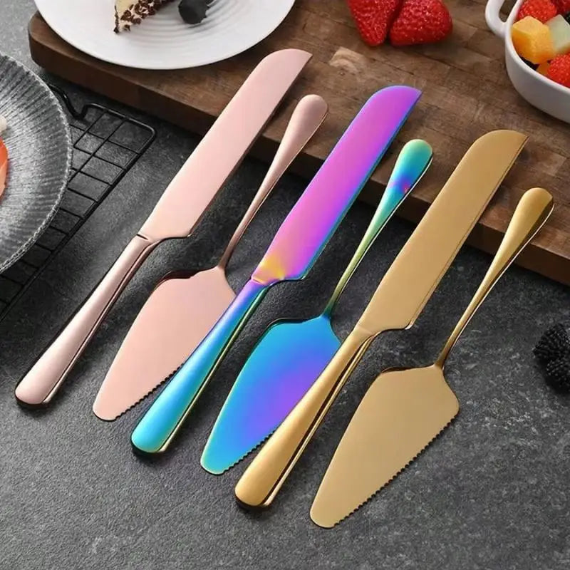 Venlohome Stainless Steel Cake Knife and Server