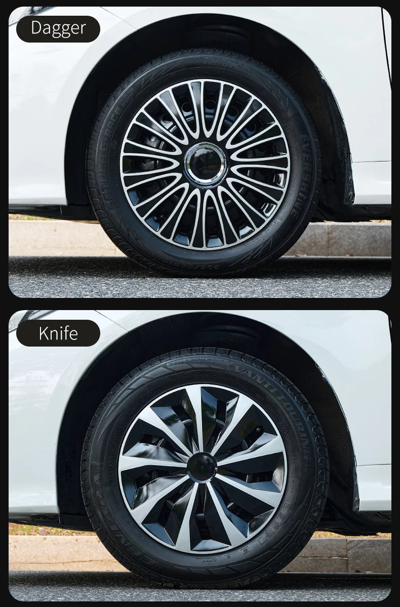 MOTENIO 15-Inch Wheel Covers – Set of 4