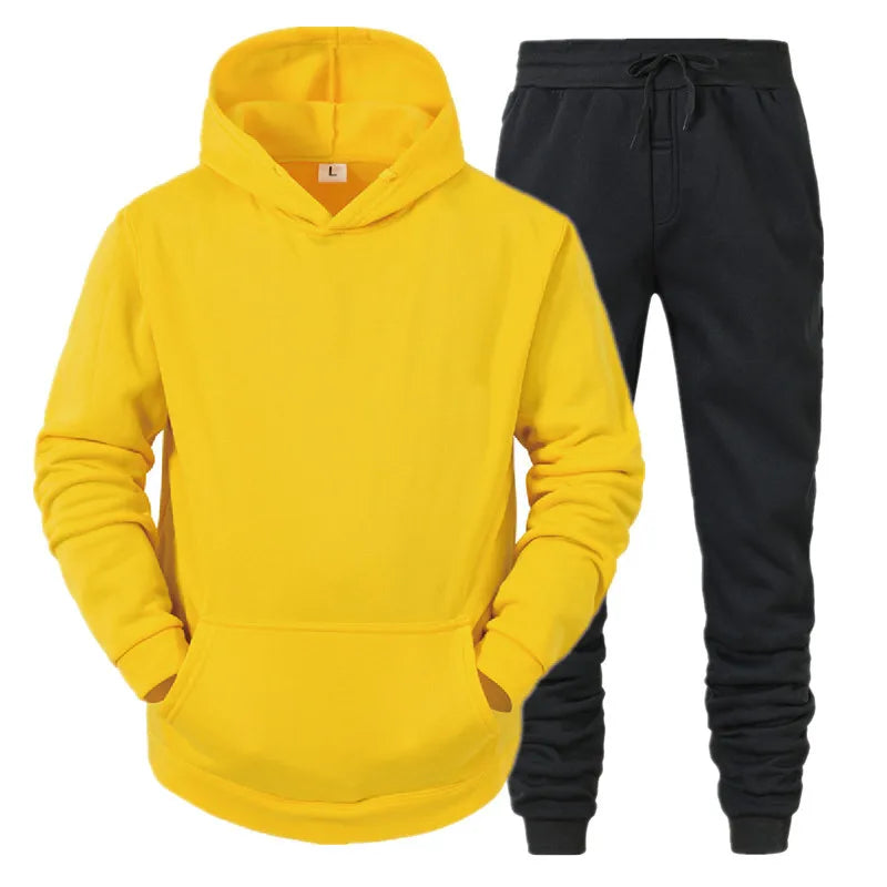 Men's Fleece-Look Sweatshirt & Jogger Set