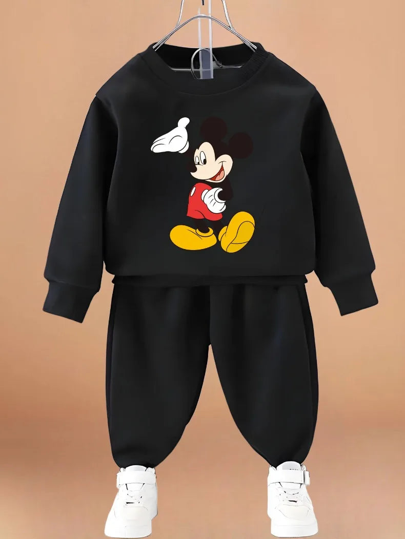 Children's Cartoon Pullover and Pants Set