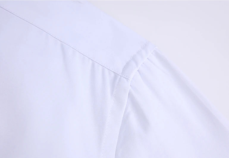 Men's Long-Sleeve Smart Casual Button-Up Shirt