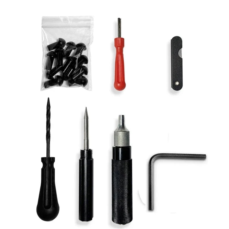 Mushroom-Plug Tire Repair Tool Kit
