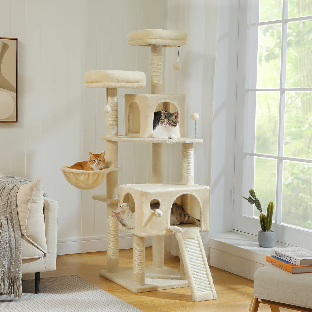 162cm Cat Tree with Sisal Posts & Hammock