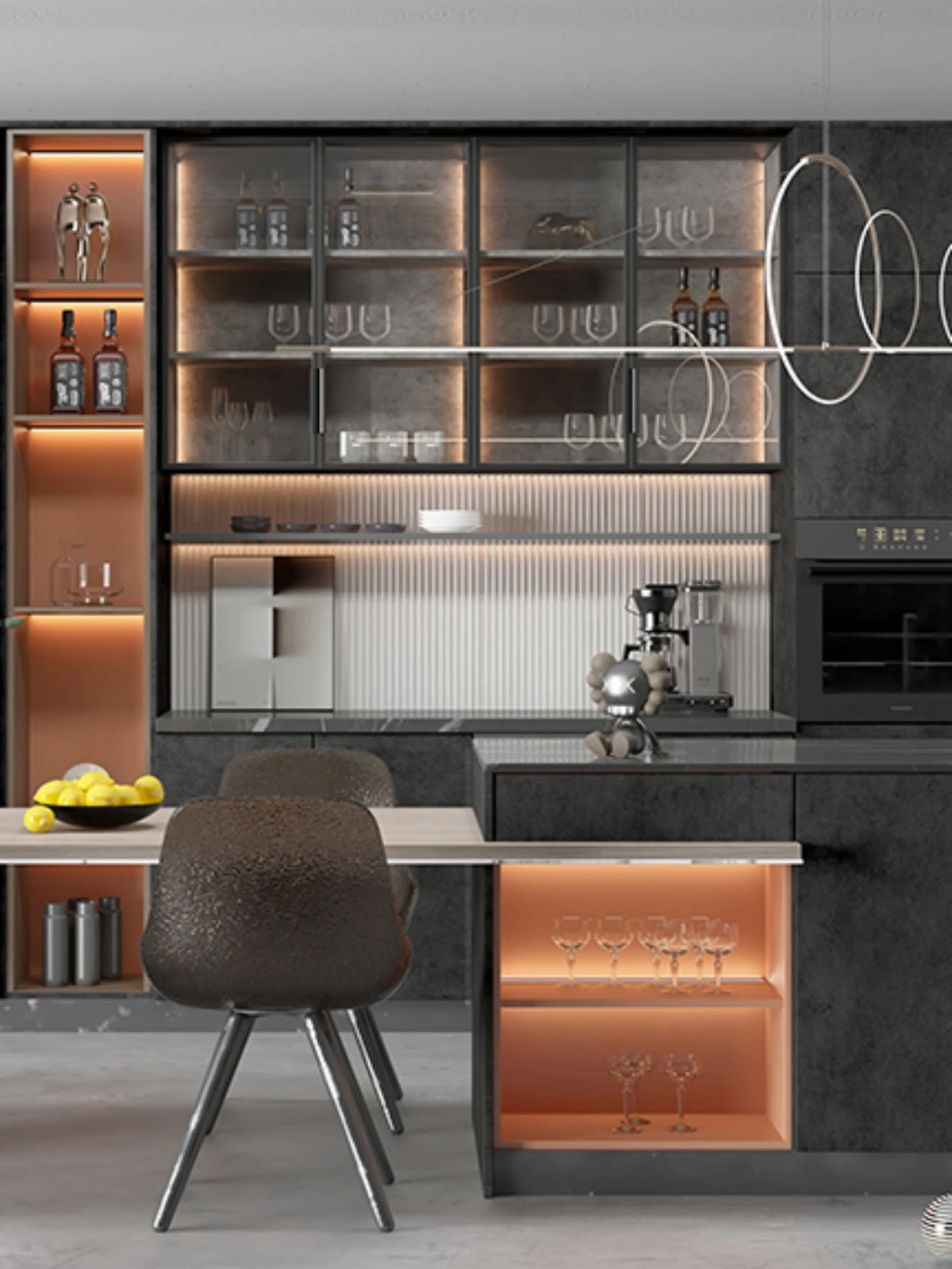Concrete-Look Self-Adhesive Wallpaper
