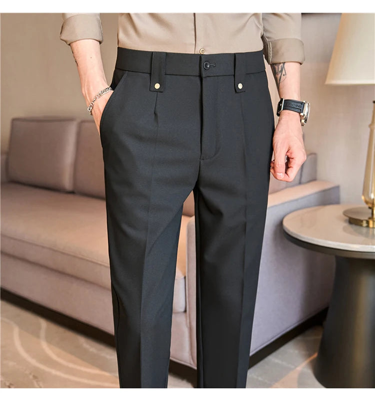 Men's Smart-Casual Stretch Dress Pants