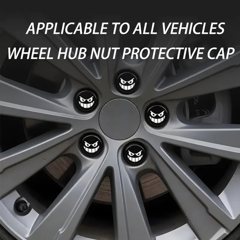 Wheel Lug Nut Covers – 20 Pieces, Assorted Designs
