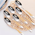 Hammered-Handle Stainless Steel Dinner Spoons