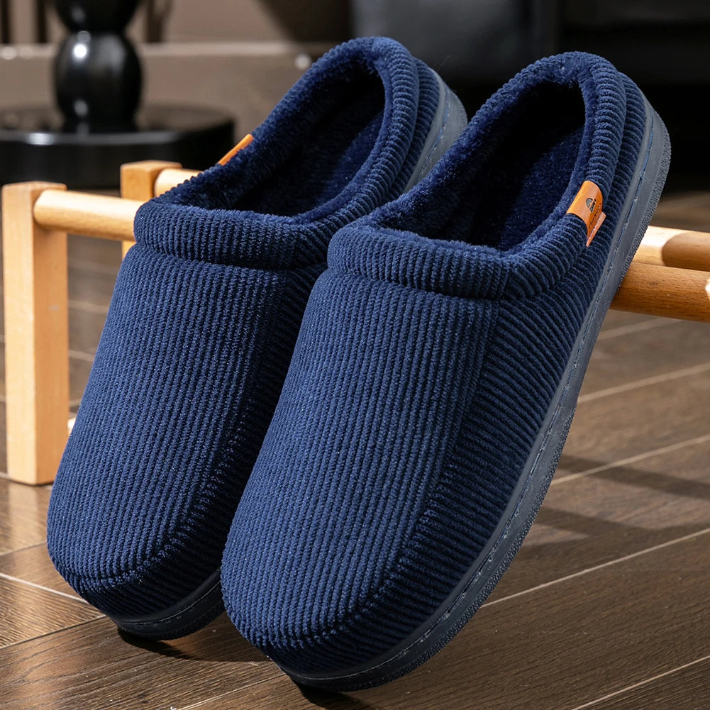 Pmoiste Men’s Plush Indoor Slippers