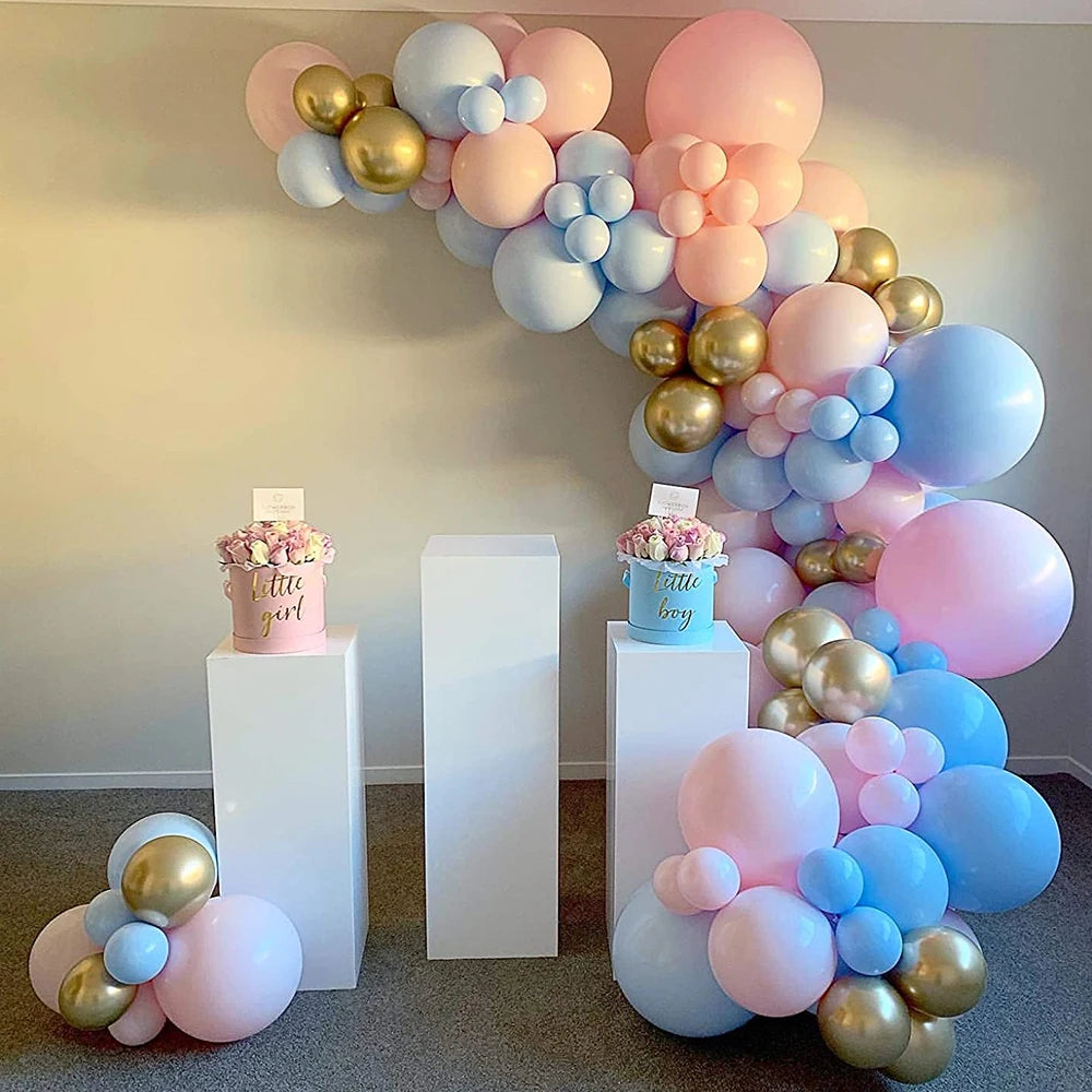 Pink & Blue Balloon Garland Kit Options