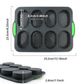 Eight-Cavity Silicone Bread Roll Mold