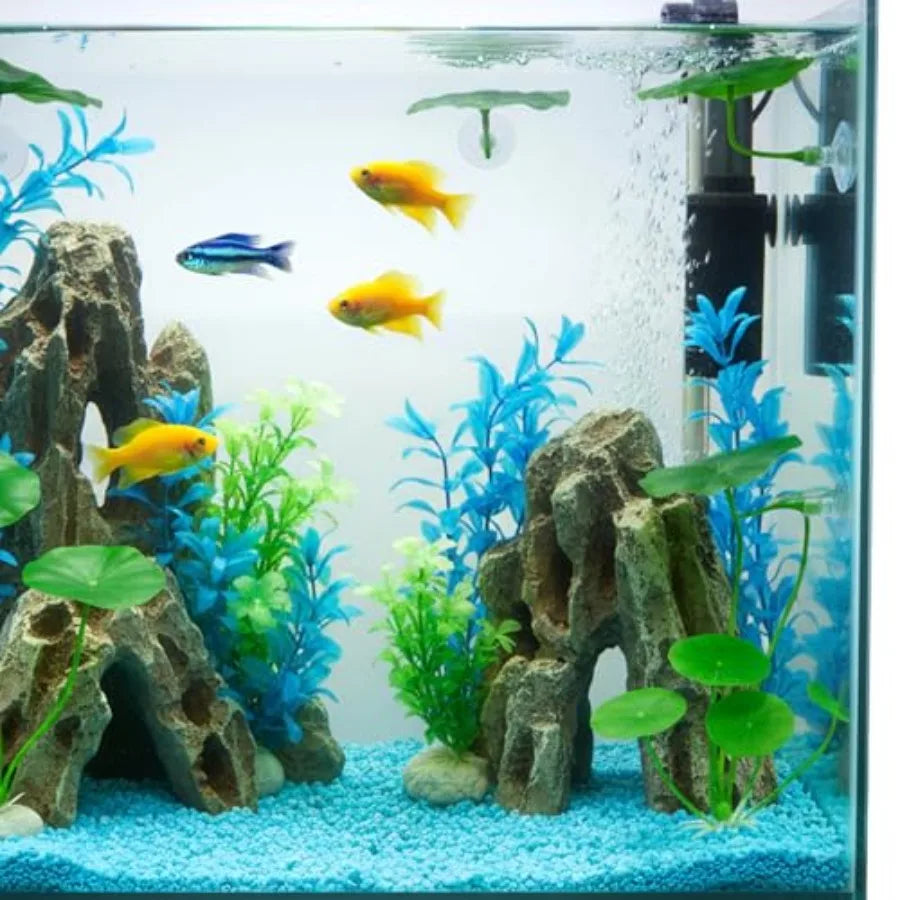3 Pcs Betta Fish Leaf Hammock for Aquarium Decoration, Green Plastic Resting Spot with Suction Cup, Practical Breeding and Rest Whispering Desires Shoppe