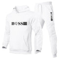 Men's Printed Hoodie & Drawstring Jogger Set