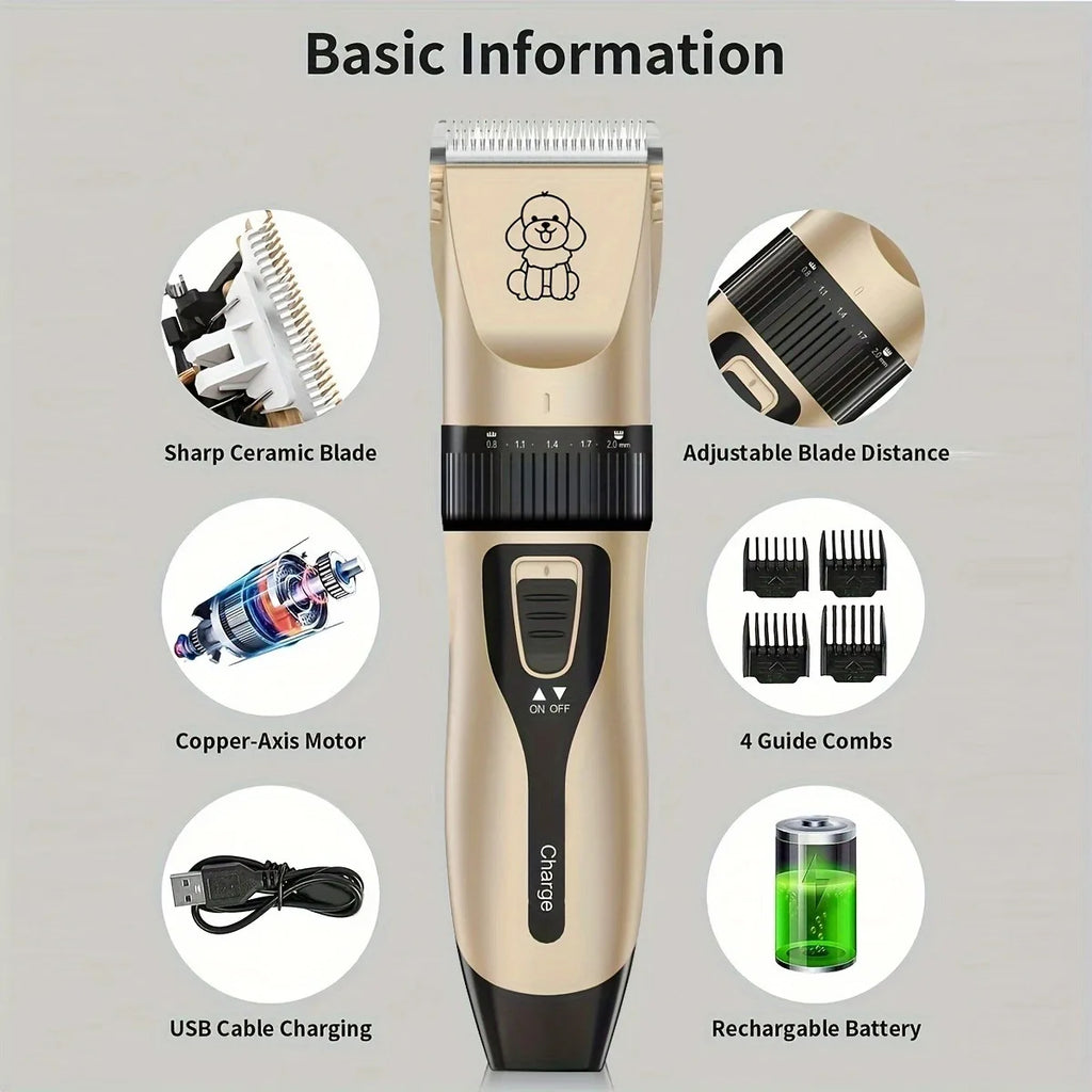 YUKU YW-T22 USB Rechargeable Pet Grooming Trimmer