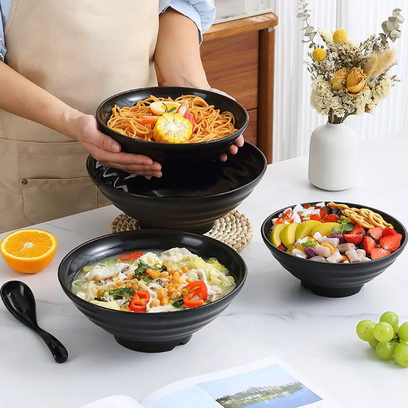 Frosted Melamine Bowls — Assorted Sizes