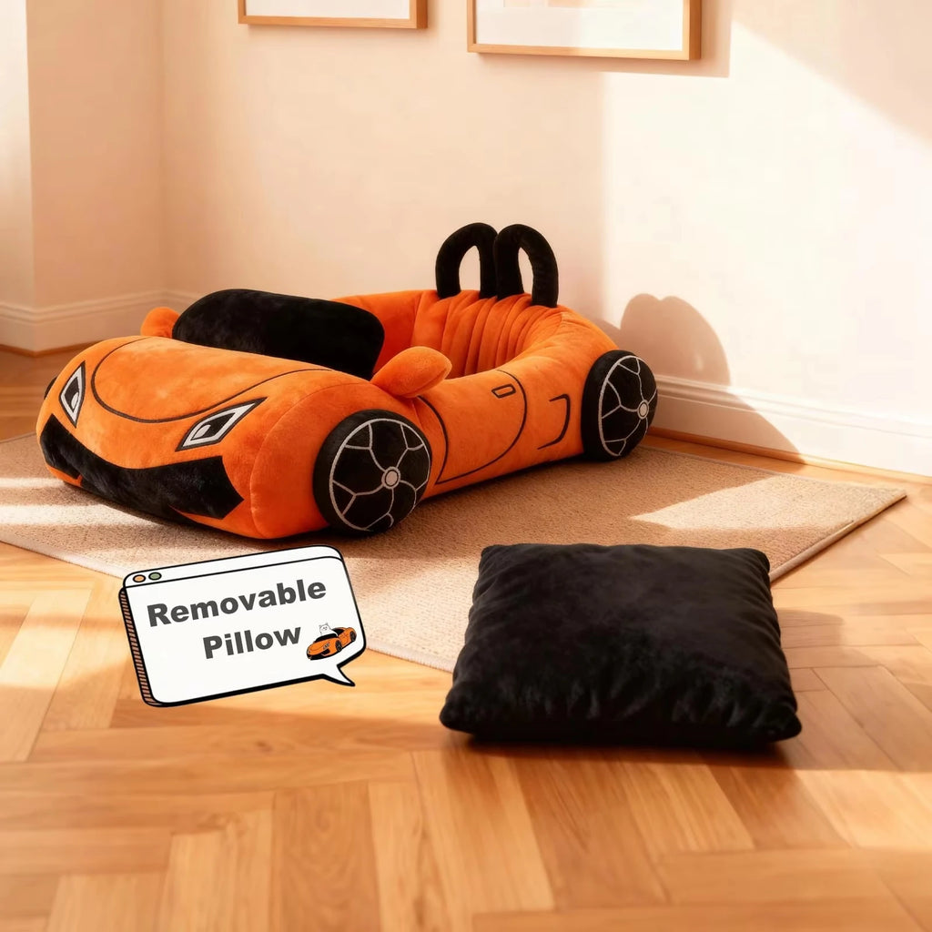 Supercar Cat Bed with Soft Cushion