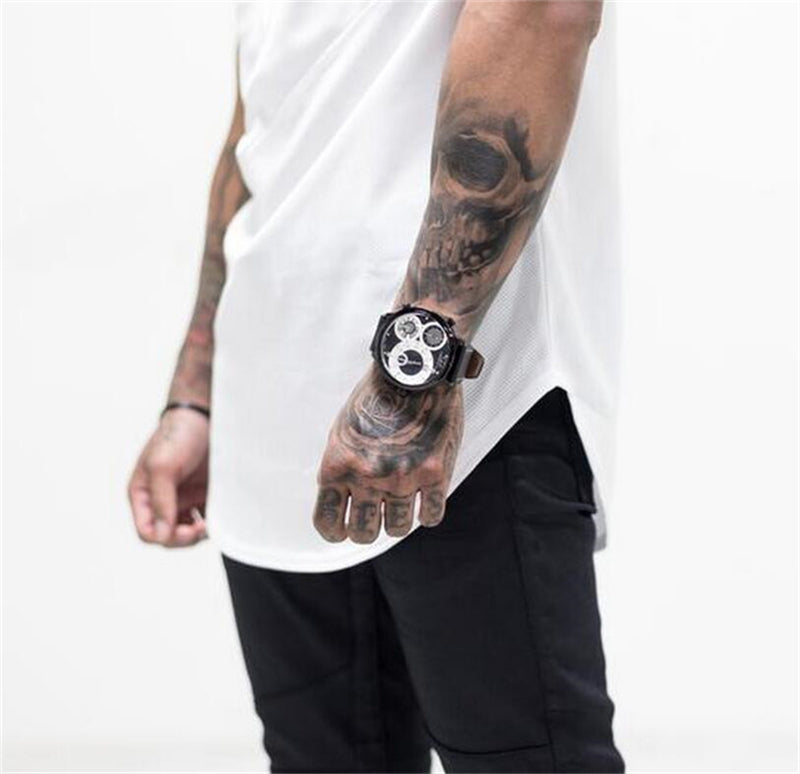 Mens Muscle T Shirt Gym Bodybuilding Fitness Tees Tops Cotton Patchwork Mesh Slim Fit T Shirt Cotton Sports Short Sleeve Tshirt Whispering Desires Shoppe