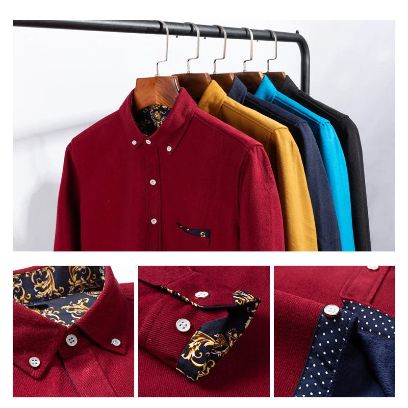 Men's Long-Sleeve Casual Autumn Shirt