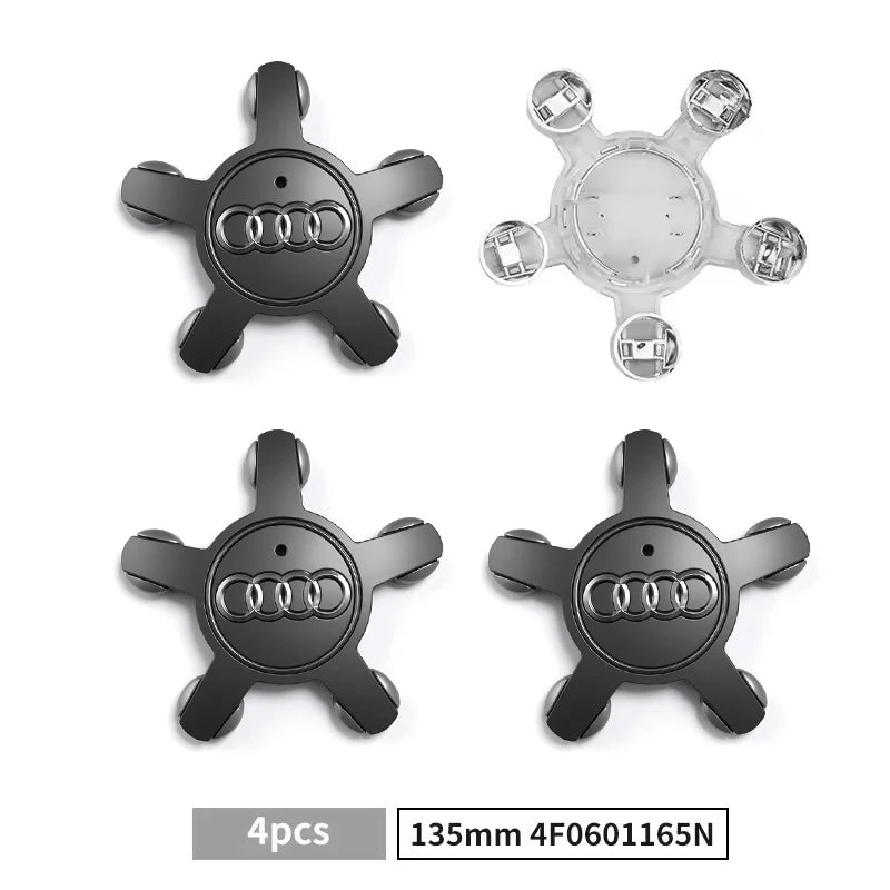 135 mm Replacement Wheel Center Caps – Set of 4