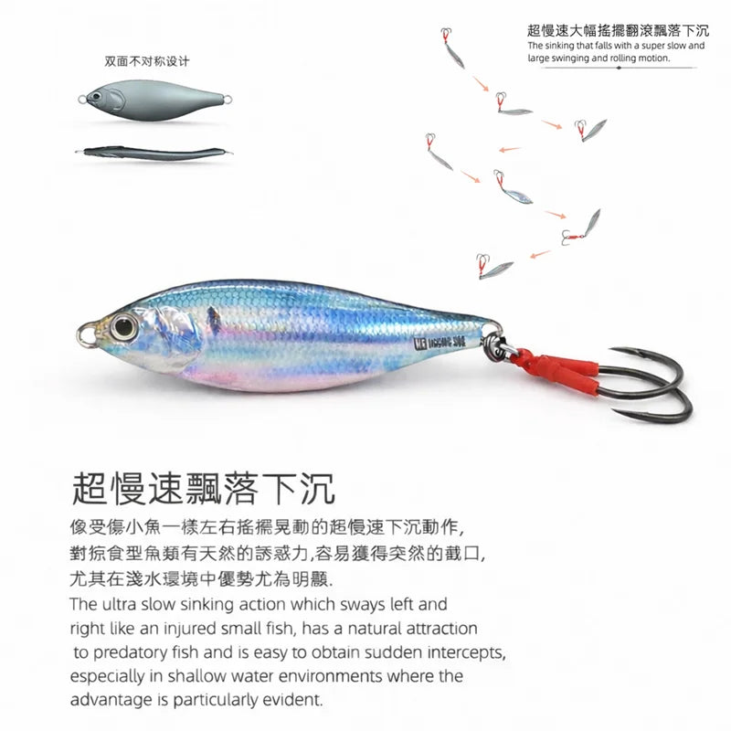Konosirus-Style Metal Fishing Jigs — 10–40 g