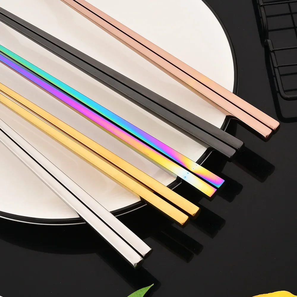 PINKTEN Spoons and Chopsticks — 8 Pieces
