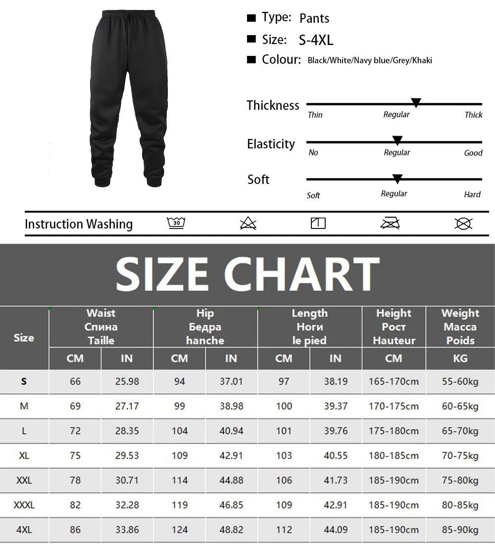 Men's Fleece-Look Elastic-Waist Joggers