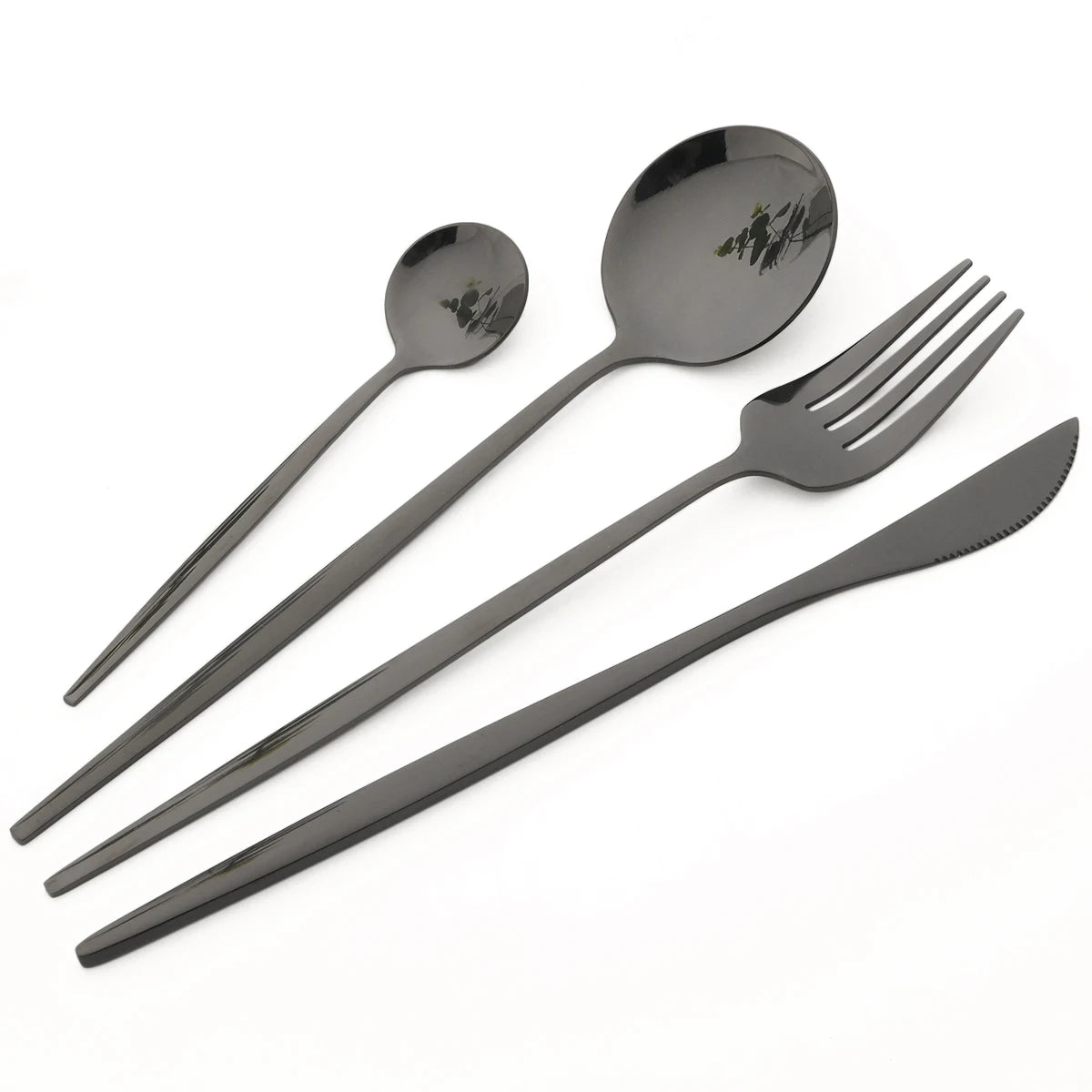 JAOER Stainless Steel Flatware — 48 Pieces