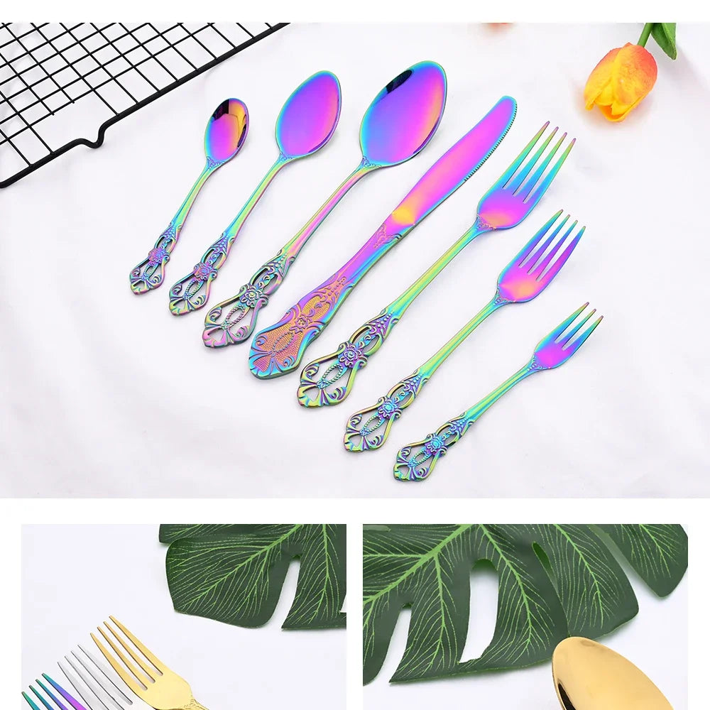 Zoseil Stainless Steel Flatware — 36 Pieces