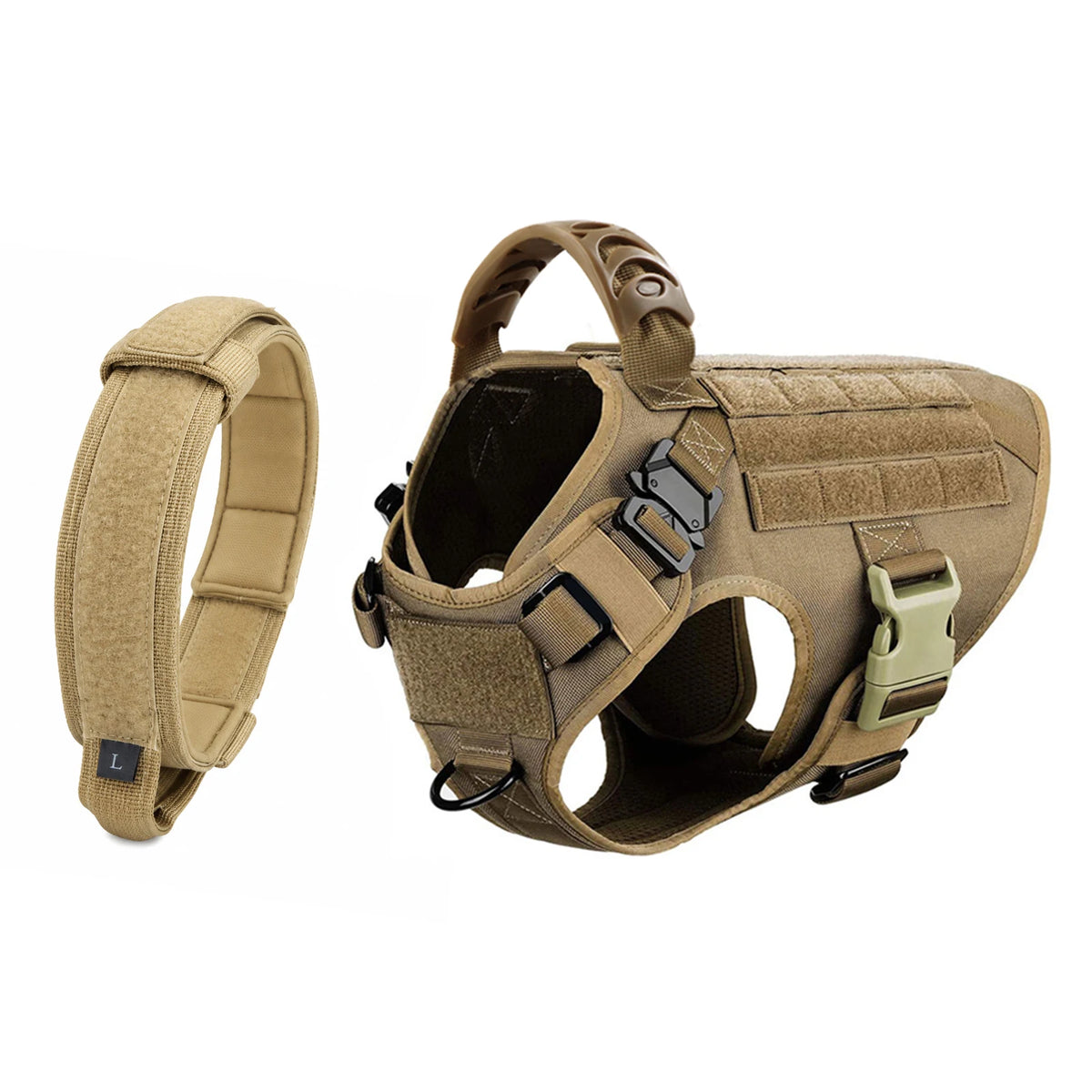 PETRAVEL Adjustable Dog Harness & Collar Set
