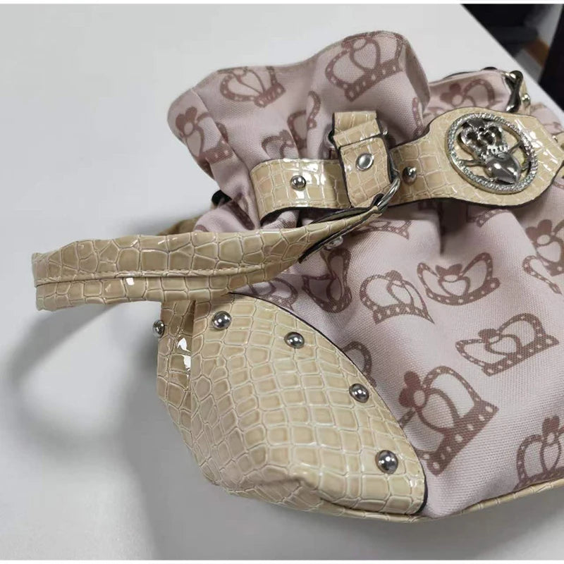 Women's Y2K Studded Shoulder Bag