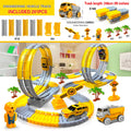Flexible Race Track with Light-Up Climbing Toy Car
