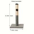 Grey Sisal Cat Scratching Post with Toy Ball