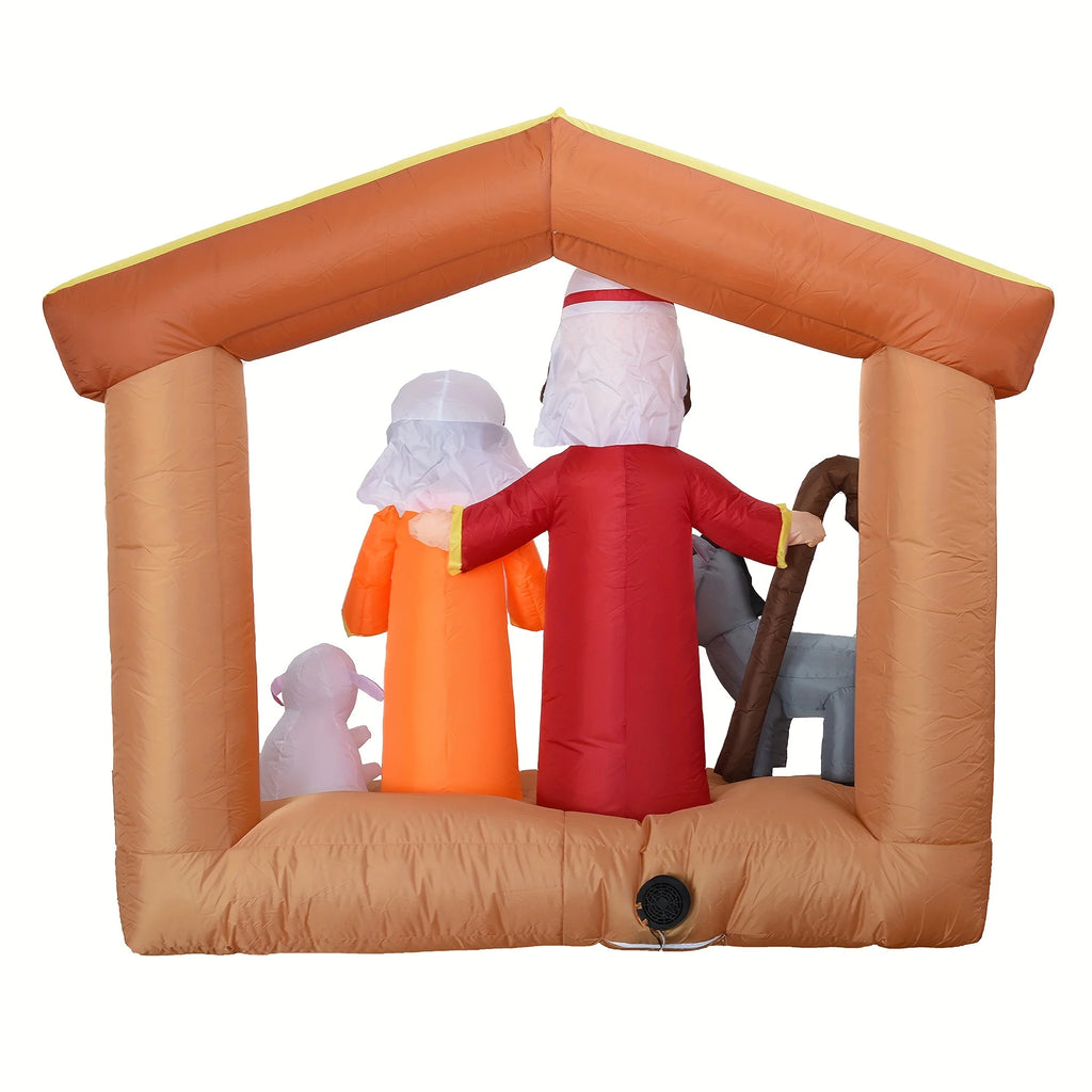 6-Foot LED Inflatable Nativity Scene
