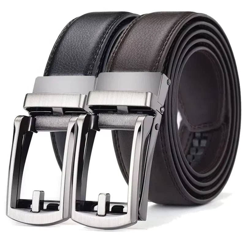 Men's PU Click-Buckle Casual Belt