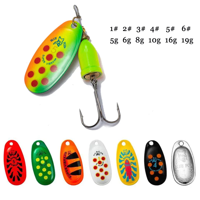 Metal Spinner Fishing Lure — Assorted Sizes