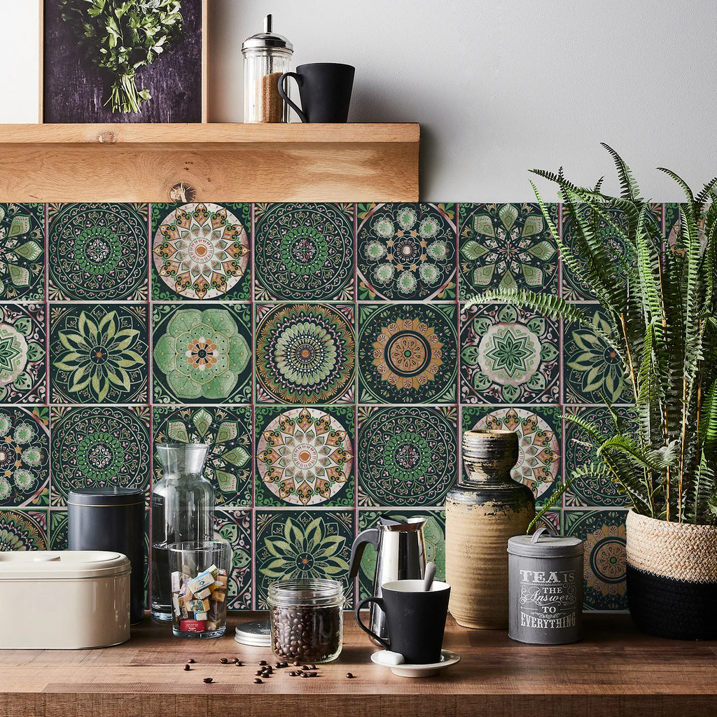 Decorative Self-Adhesive Tile Stickers – 24 Pieces