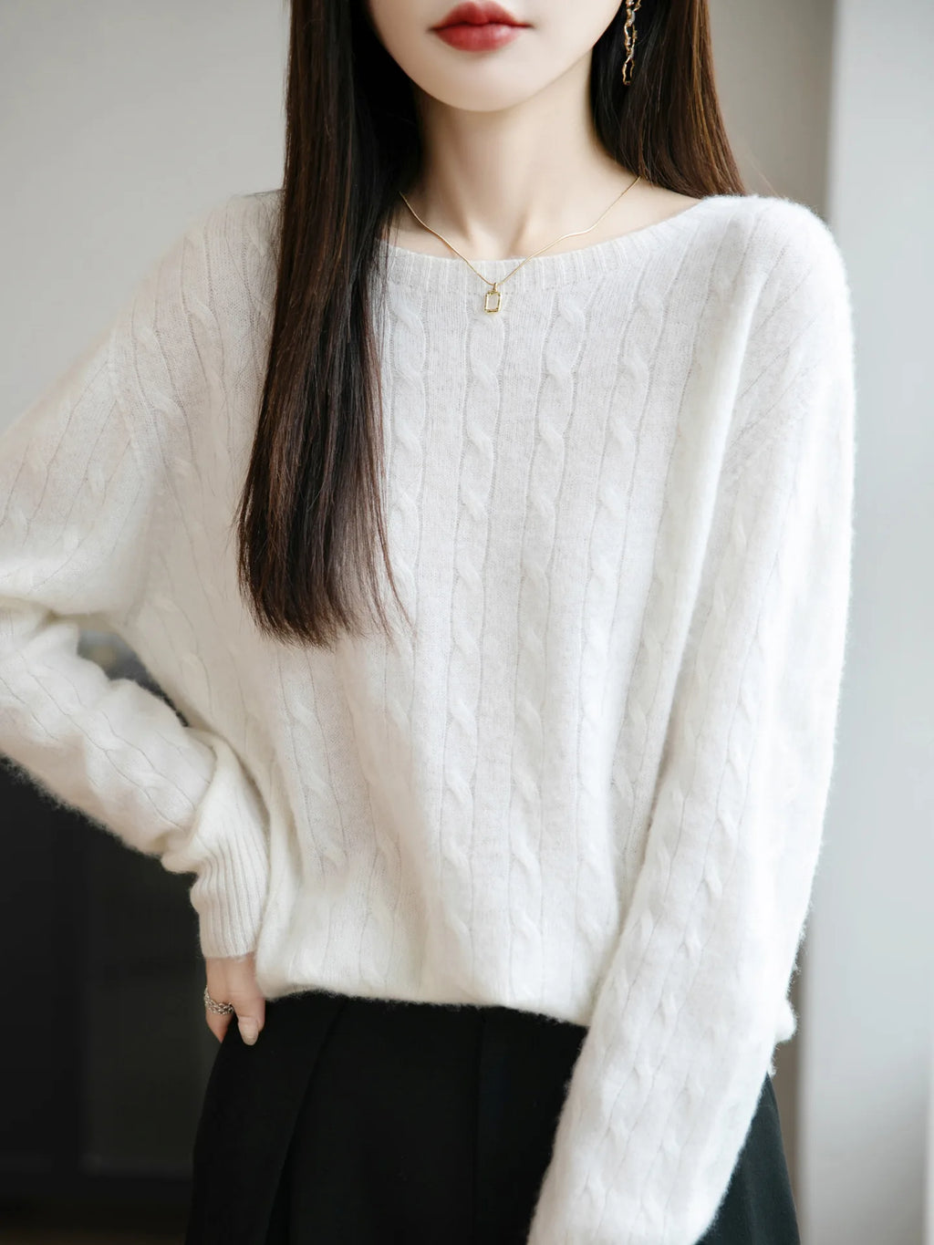 Women Sweater Loose Fashion Long Sleeve Pullovers Autumn Winter Warm Solid Bottoming Shirt Korean Fashion Knitted Jumpers Whispering Desires Shoppe