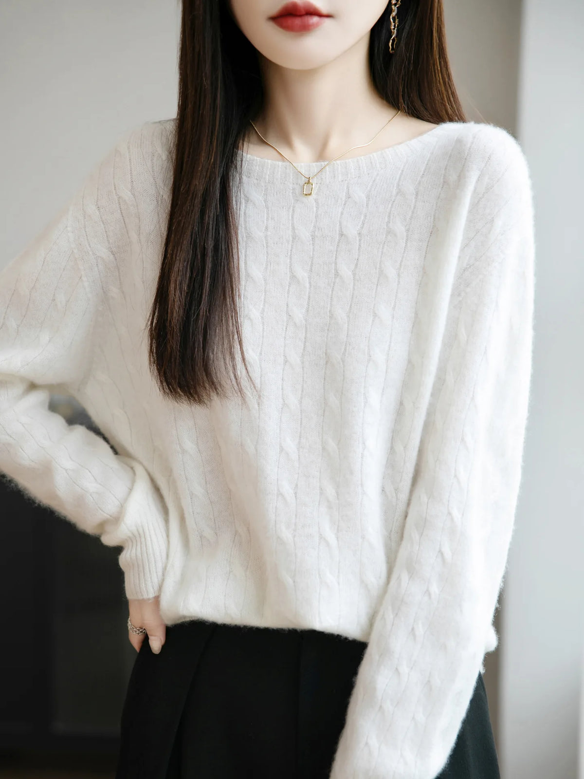 Women Sweater Loose Fashion Long Sleeve Pullovers Autumn Winter Warm Solid Bottoming Shirt Korean Fashion Knitted Jumpers Whispering Desires Shoppe