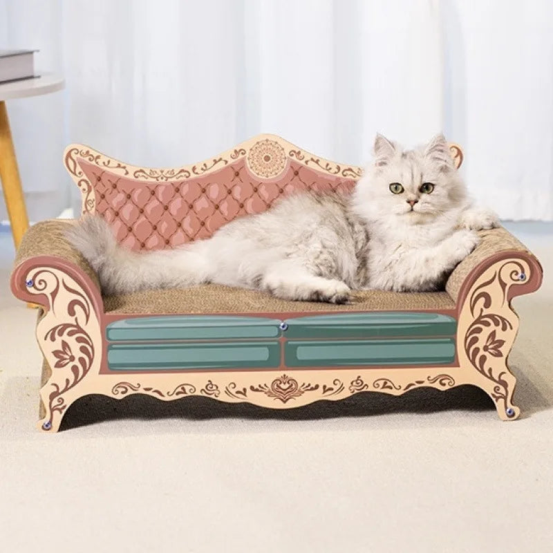 Cat Scratching Sofa Bed with Cardboard Cushion
