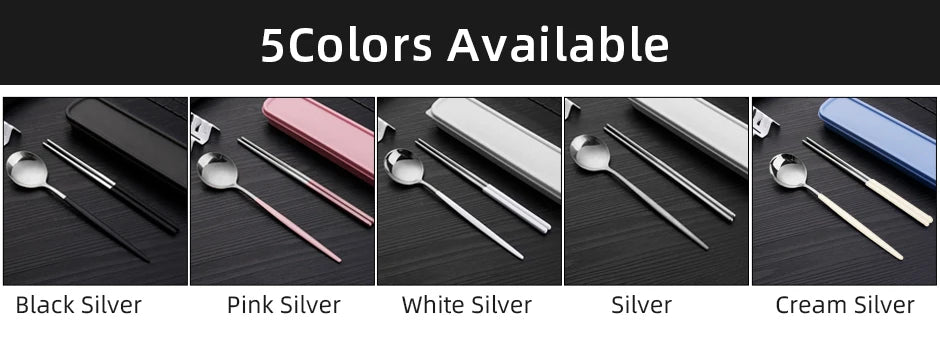 MYVIT Portable Stainless Steel Travel Cutlery