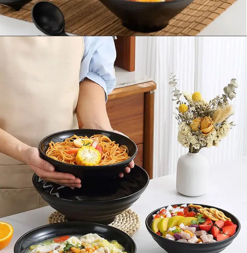 Frosted Melamine Bowls — Assorted Sizes
